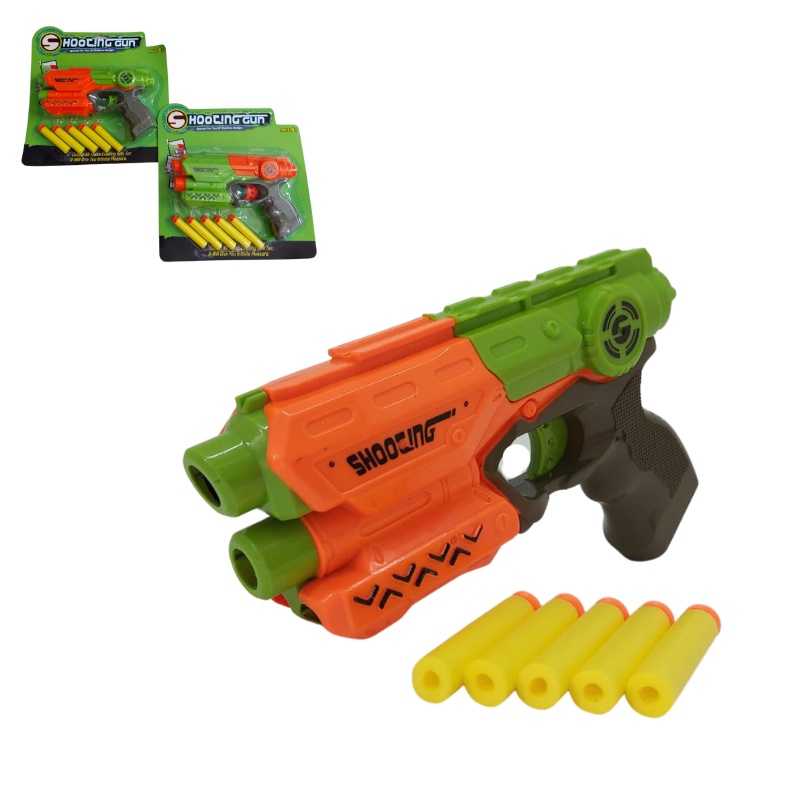 Arma Atira Bolinha e dardos kongpow shotzone BRT - 2185 Brinquedo Infantil