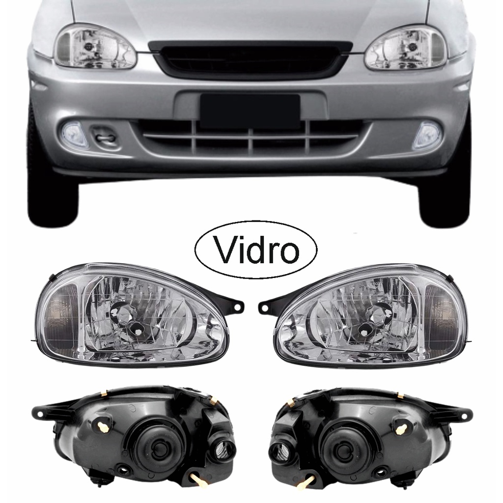 Par Farol Corsa Classic Sedan Wind Pick Up - Life Spirit Super 94 a 2009 95 96 97 98 99 2000 2001 2002 2003 2004 2008