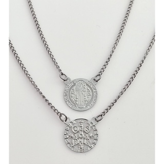 Escapulário de São Bento em Aço Inox em Oferta na Shopee