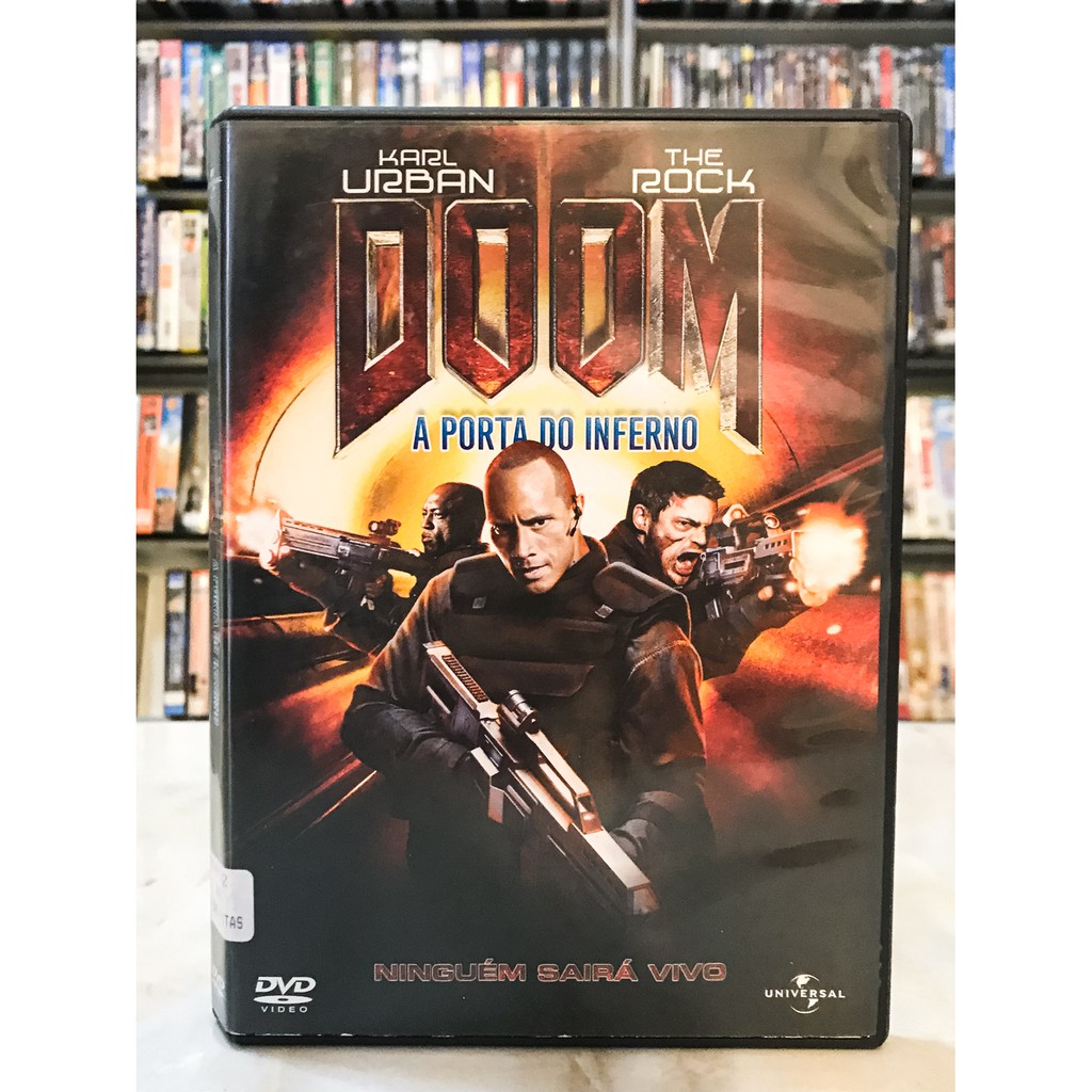 DVD DOOM A Porta Do Inferno Original Filme Ação Terror The Rock Shopee Brasil