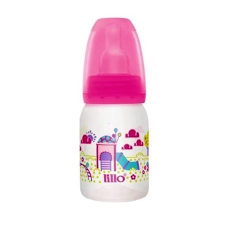 Mamadeira Rosa Divertida Bico Silicone 120ml Tam.1 - Lillo