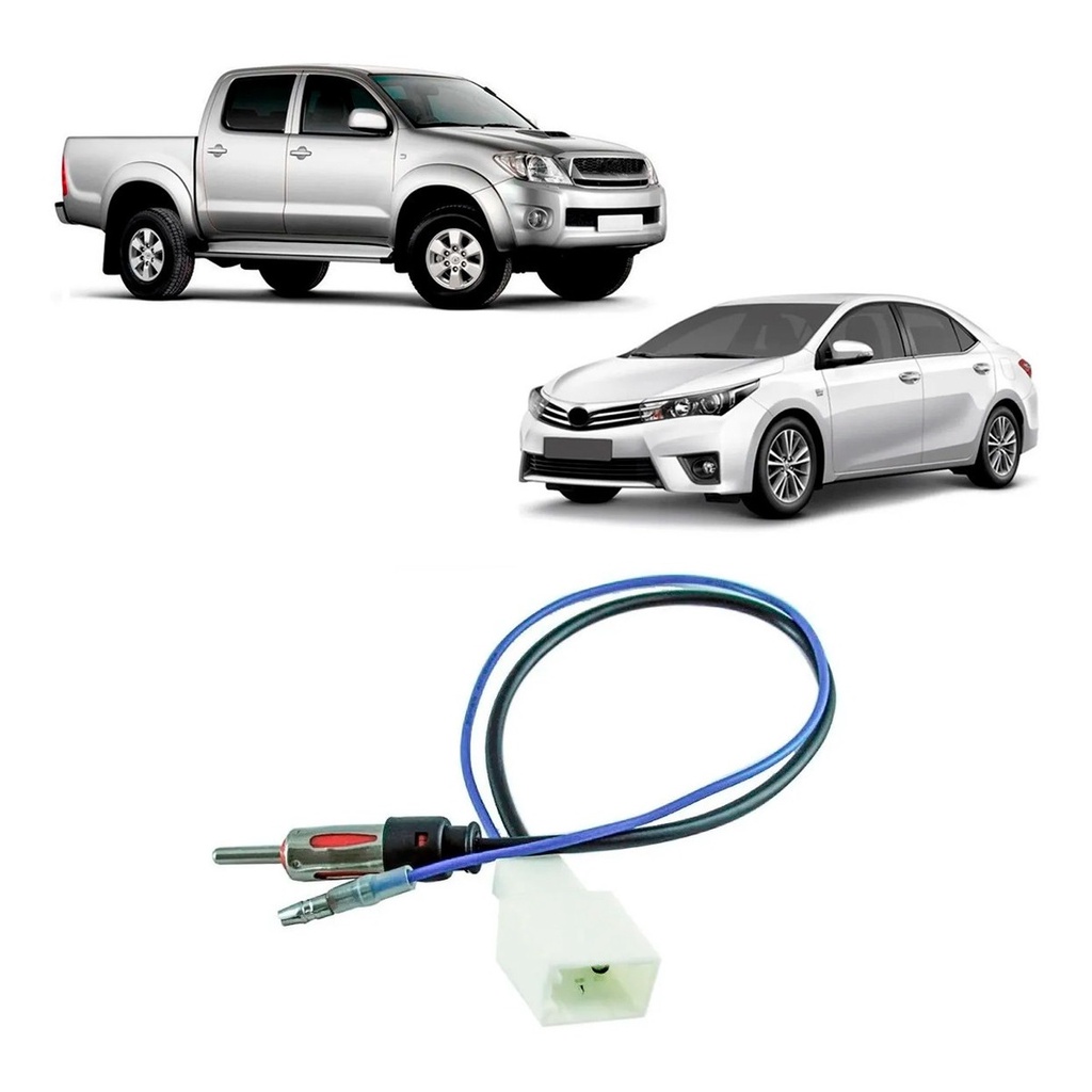 Adaptador Conector De Antena De Cd E Dvd Para Linha Toyota Camry Corolla Hilux Sw4 em Oferta na Shopee
