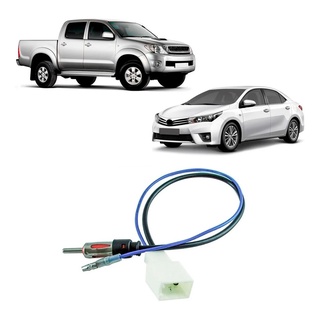 Adaptador Conector De Antena De Cd E Dvd Para Linha Toyota Camry Corolla Hilux Sw4