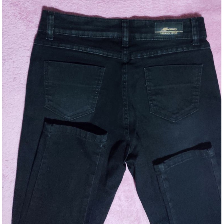 Calça Feminina Jeans Legging Com Bolsos Sawary