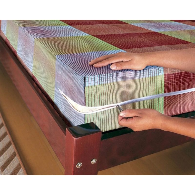 Capa de Colchão Casal Microfibra Estampada com Zíper em Oferta na Shopee