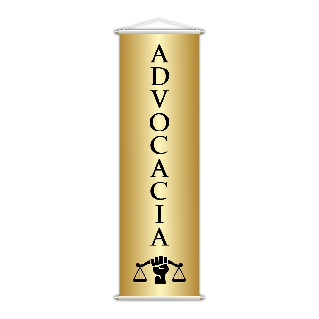 Banner Advocacia Advogado Direito Serviço Lona 100x30cm