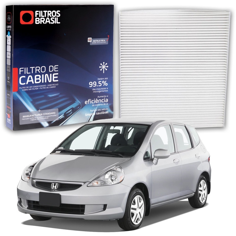 Filtro da Cabine Ar Condicionado pra para Honda Fit 1.5 16v Honda Fit LX L 1.4 2008 em Oferta na Shopee