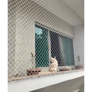 Kit 4 Redes Tela de Proteção + Corda de 1,00x1,00 para Janelas,Sacada,Gatos