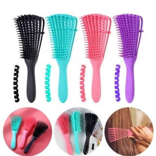 Escova De Polvo De Massagem e Pentear Cachos  Ondulados e Lisos Premium Pente em Oferta na Shopee