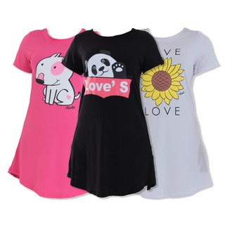 Kit 3 Camisolas Sexy Pets Longa Vestido