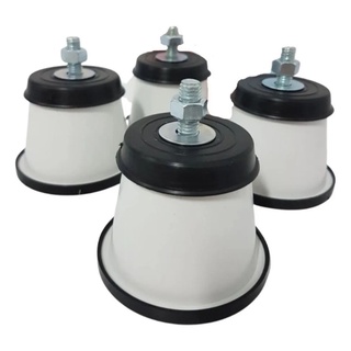 Kit 4 Pés P/ Fogão Geladeira Freezer Com Rodinhas Universal