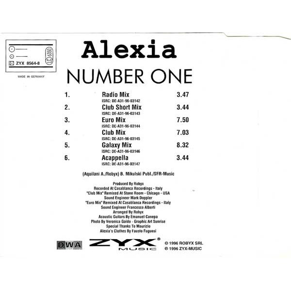 Cd Single Alexia, Number One Imp 6x | Shopee Brasil