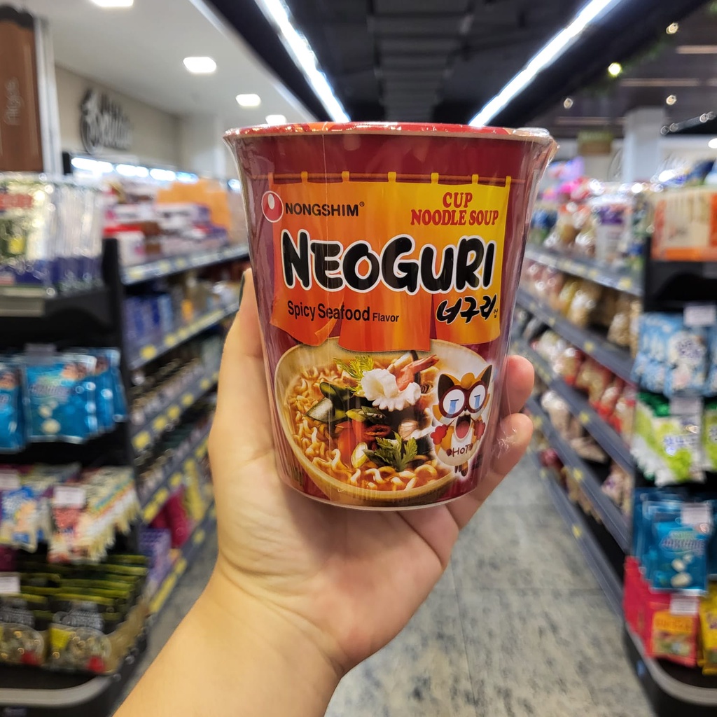 Macarrão Instantâneo Coreano Nongshim Neoguri Cup Sabor Frutos do Mar 62g - Copo
