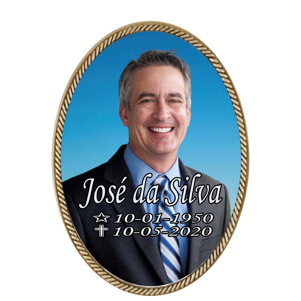 Foto Placa em Porcelana Família 18x24cm para Túmulo / Lápide / Jazigo ...