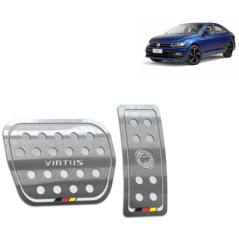 Pedaleira Virtus Wolfsburg 18/.. Automático Aço Inox - Não fura o pedal