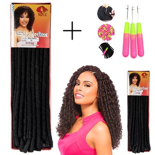 Kit Cabelo Cacheado Nina Softex Original + Agulha Melhor Preço!!