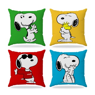 Kit 4 almofadas cheias decoração cama presente 30x30cm coleção snoopy em Oferta na Shopee