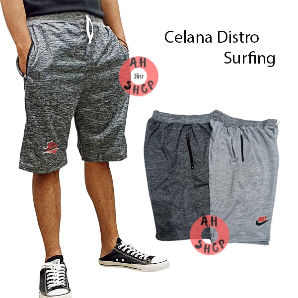Shorts Distro Surf Babyterry Bolsos Simples Com Zíper Jumbo
