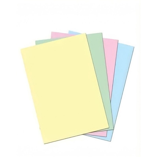 Papel sulfite A4 Colorido Sortido - 100 folhas 75g | Shopee Brasil