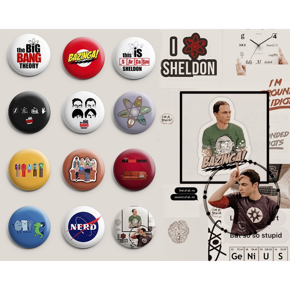 Bottons The Big Bang Theory - Botum / Boton / Broche (3,5cm & 4,5cm)