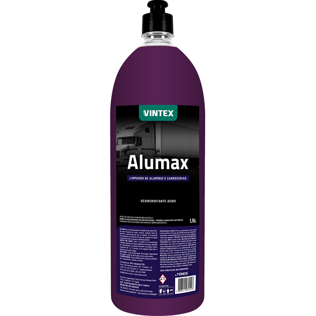 Limpador de Alumínio e Carrocerias Alumax 1,5L Vonixx em Oferta na Shopee