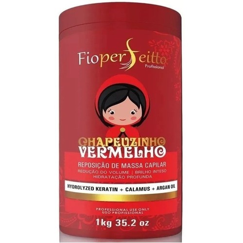 Máscara Btx  Reduz Volume Ate 60% E Matiza De Vermelho 1kg.
