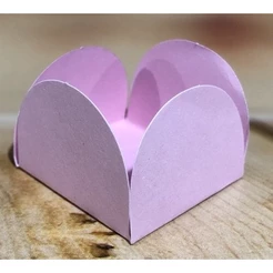 50 forminha 4 Petalas para doces COR ROSA CLARO