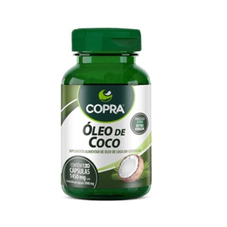 Óleo de Coco Extra Virgem 1450mg com 120 Cápsulas - Copra em Oferta na Shopee