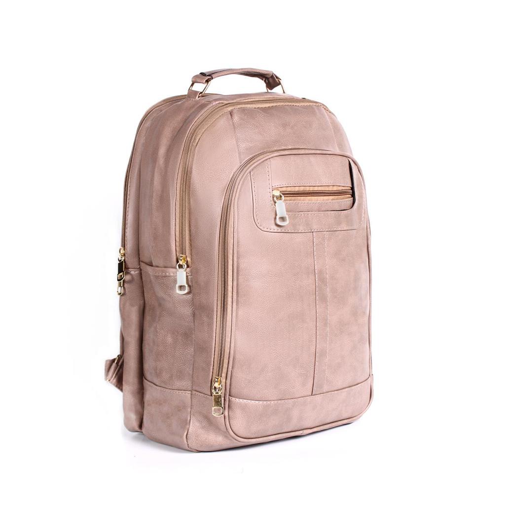 Mochila bolsa Feminina Couro Escolar Trabalho Viagem | Shopee Brasil