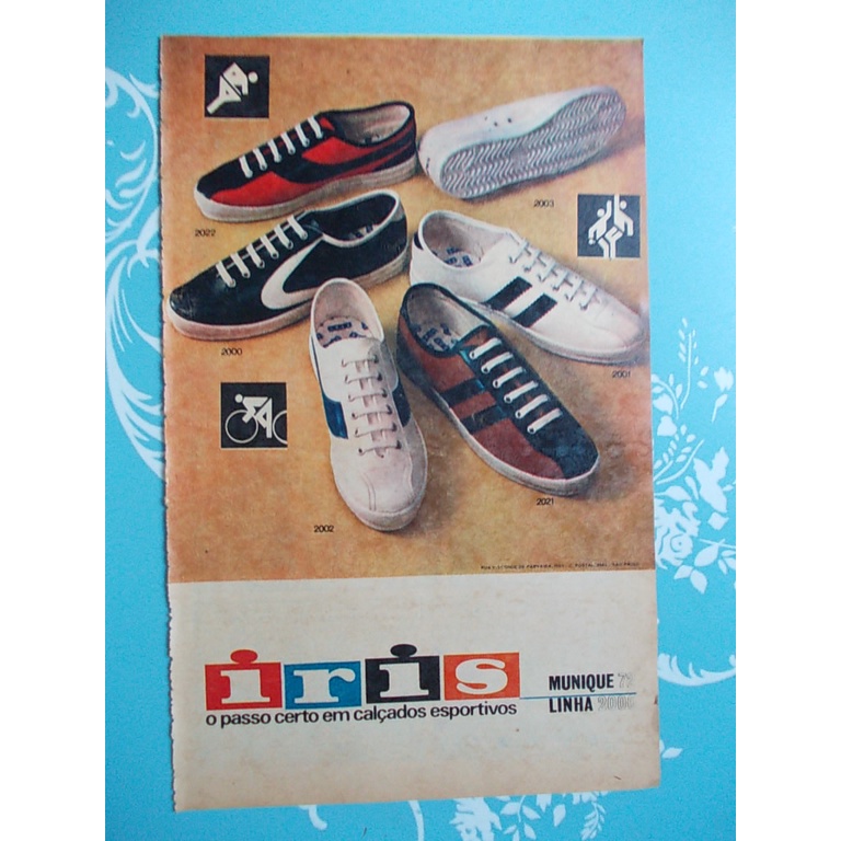 Propaganda Original Vintage (Tio Patinhas). Tênis Iris O Passo Certo Em Calçados Esportivos