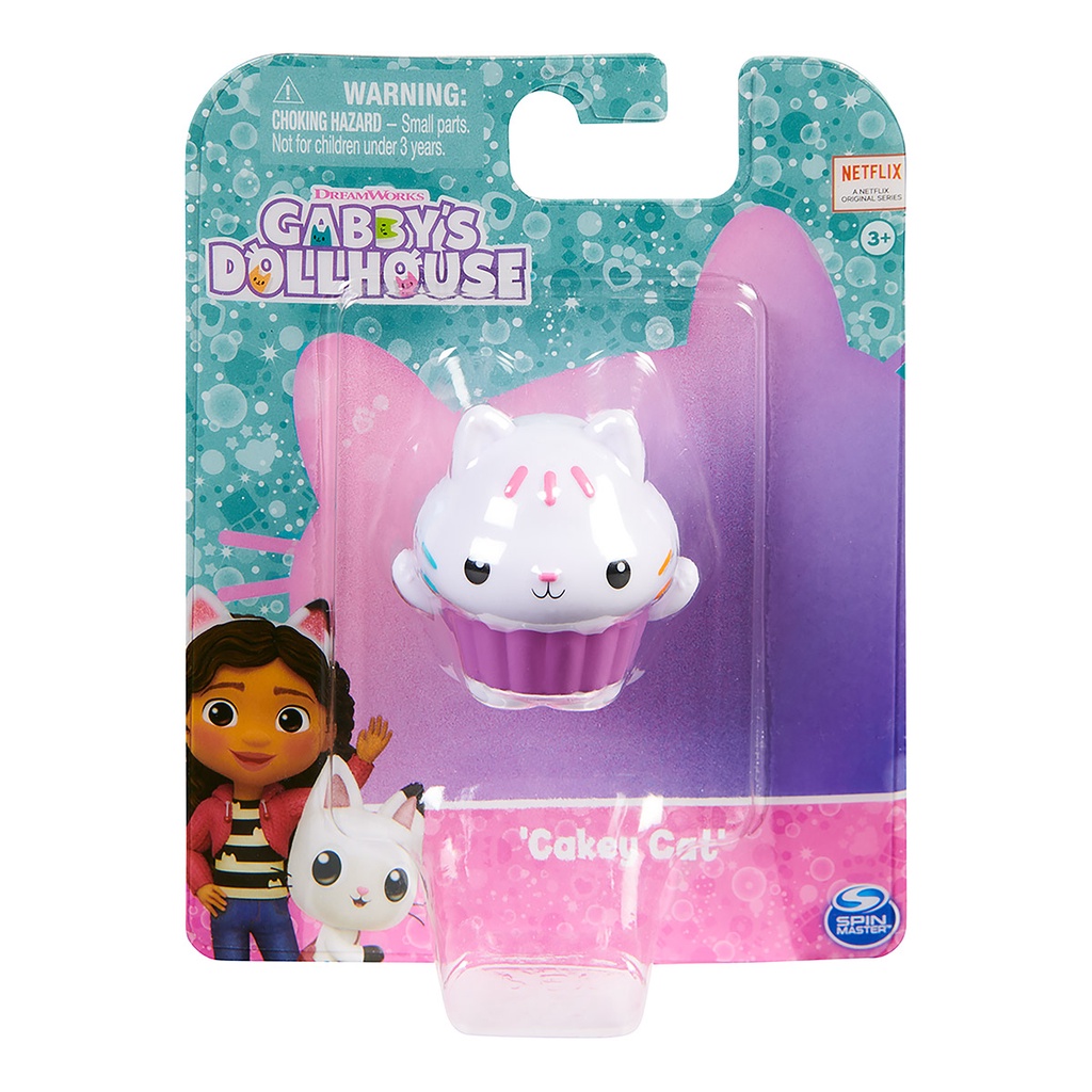 Gabby's Dollhouse - Boneco de 4cm - Cakey Cat - Mom & Baby