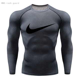 Camiseta Masculina De Compressão/Manga Longa/Esportiva/Secagem Rápida/Top Para Corrida/Academia/Treino 4xl
