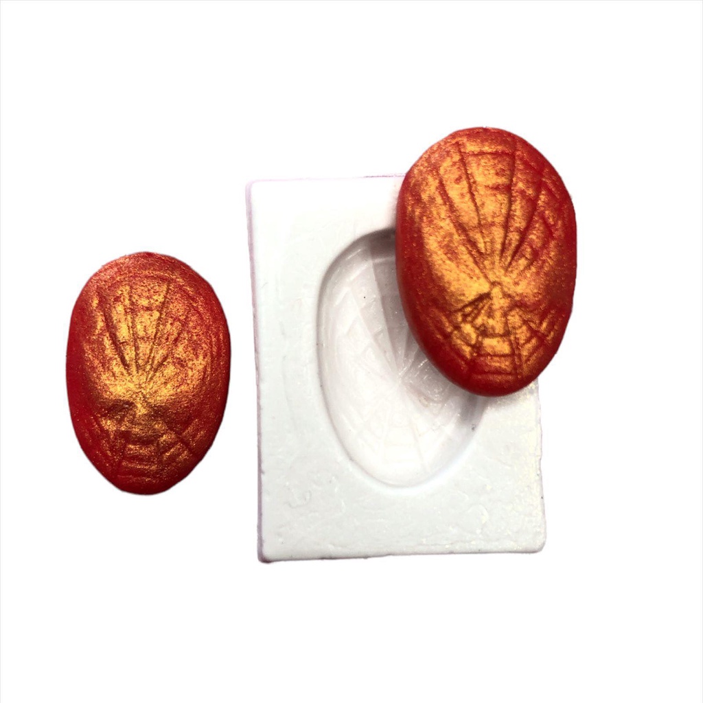 Molde De Silicone Cabeça Homem Aranha Molde Para Confeitaria Molde Para Biscuit 455