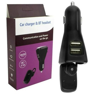 Carregador Para Carro USB Duplo E Fone De Ouvido Bluetooth 4.0 acessórios para carro