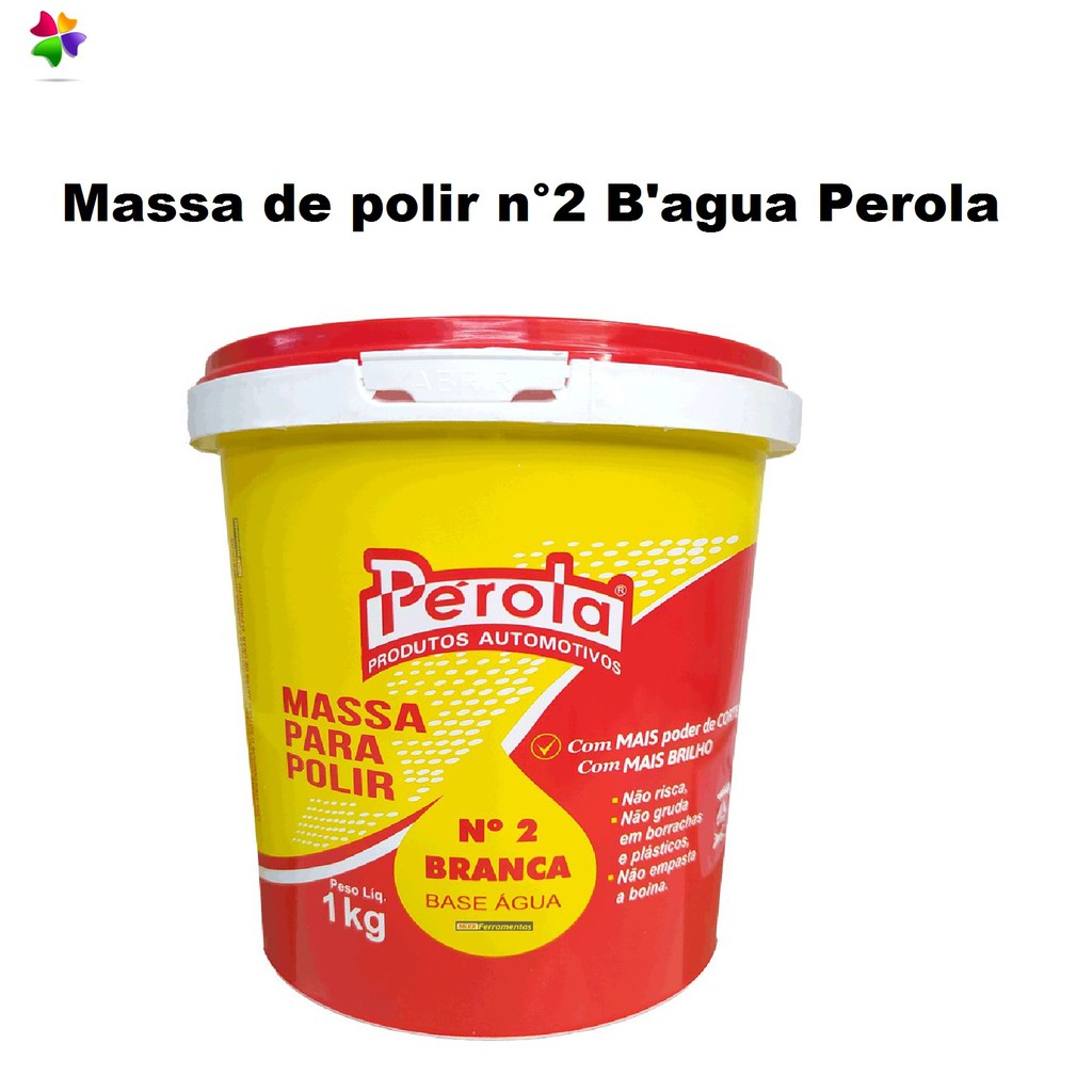 Massa De Polir Automotiva Base Água N°2 Pérola 1kg em Oferta na Shopee