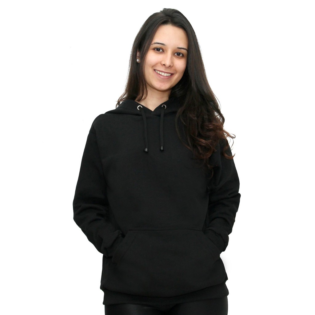 Blusa Moletom Canguru Unissex Flanelado Capuz E Bolso Confortável e Quentinho