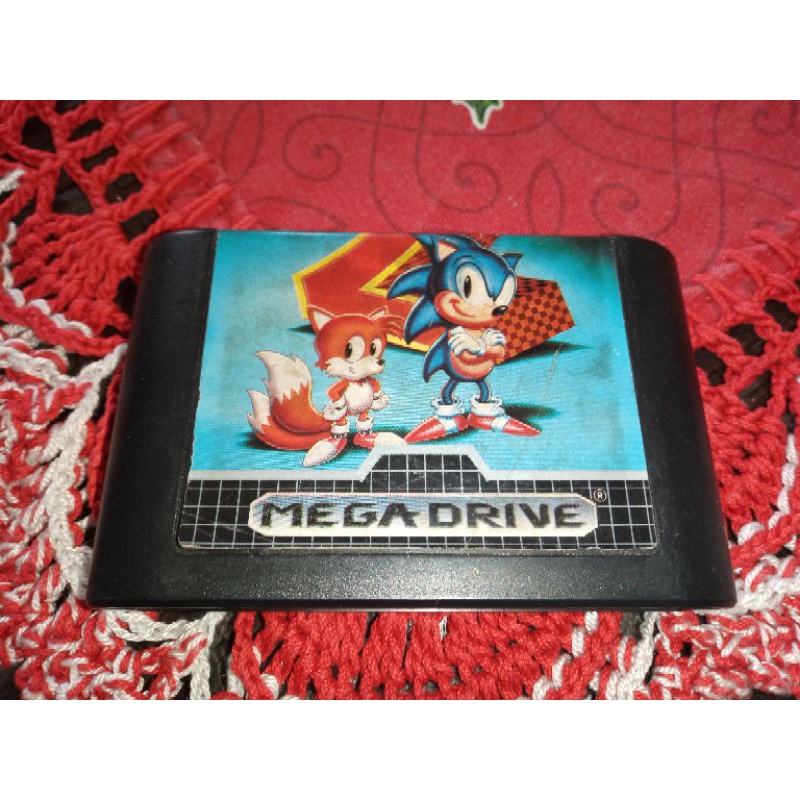 Sonic 2 100% original Sega Mega Drive Tectoy | Shopee Brasil