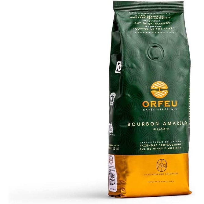 Café Orfeu em Grãos Bourbom Amarelo 250g