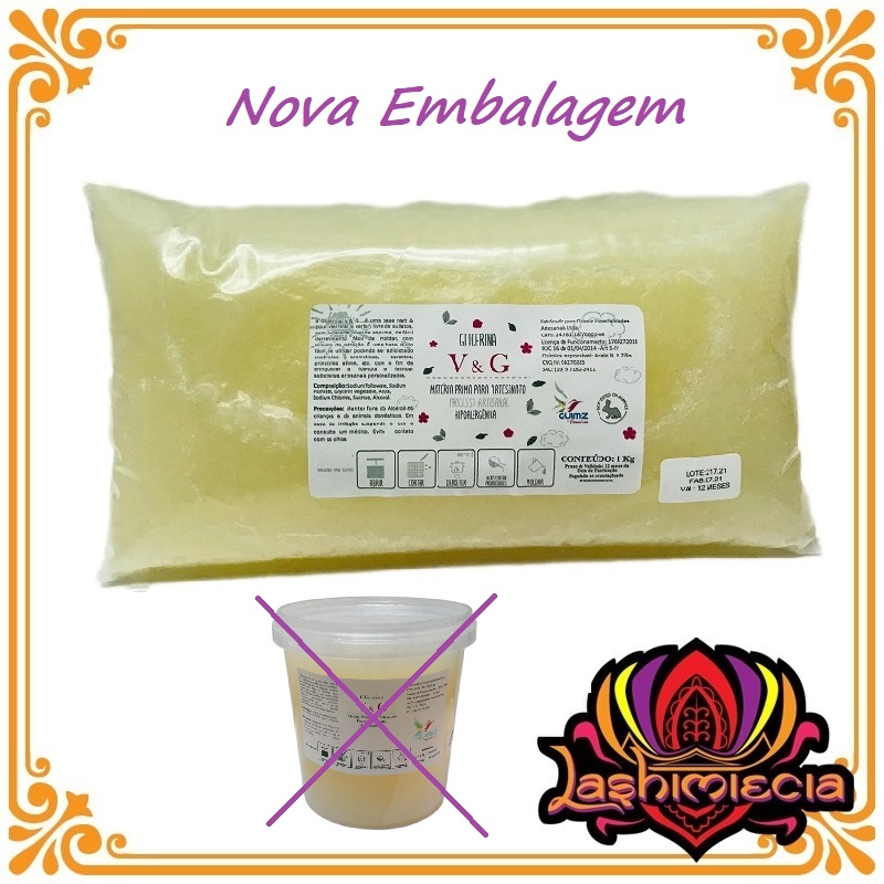 Base De Glicerina V&G Transparente Para Sabonete 1 Kilo ( não é vegana )