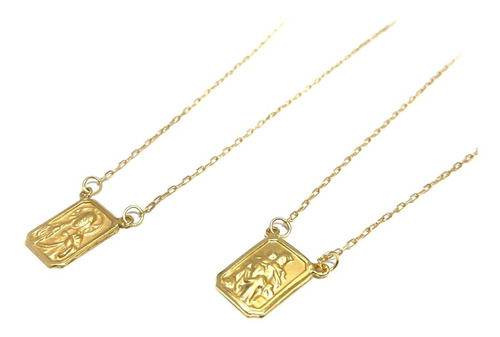 Escapulario de Ouro 18k Cartier Gargantilha Corrente Cordão Colar Masculino
