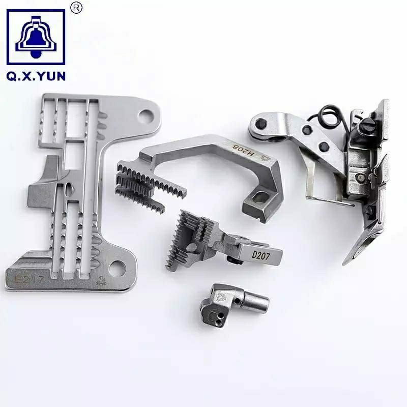 kit chapa de agulha ,dente serrilha ,bitola ,calcador,para  máquina de costura interlock siruba 737 747 757