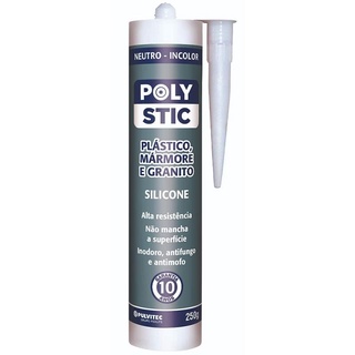 Silicone Incolor Tubo 250G Neutro Para Pedra Mármore ZN142 PULVITEC