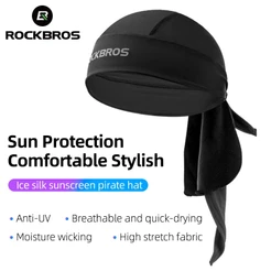 Boné Rockbros Bicicleta De Ciclismo Bandana Respirável Elasticidade De Wicking Homens Mulheres Corrida Ao Ar Livre Caminhada Protetor Solar Touca De Cabeça Faixa