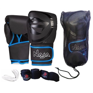 Kit Luva Boxe / Muay Thai - Black Naja