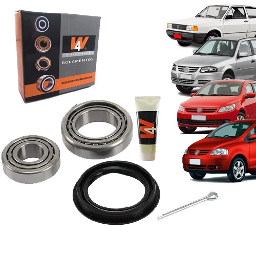 KIT Rolamento Roda Traseiro VW GOL G1 G2 G3 G4 G5, VOYAGE, PARATI, SAVEIRO, SANTANA, FOX, GOLF