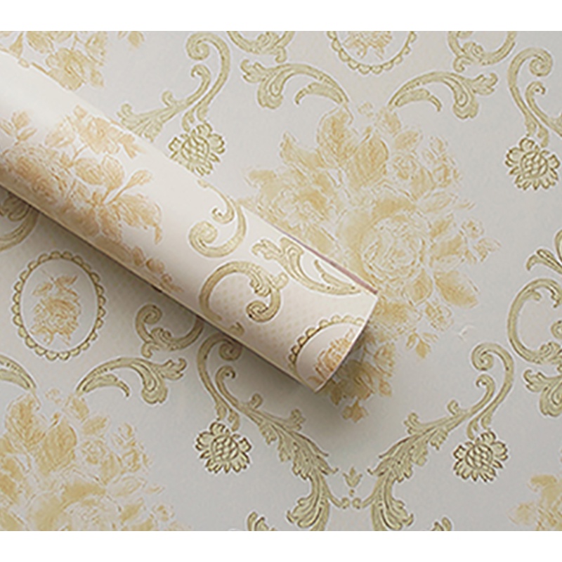 papel de parede adesivo lavável arabesco dourado com branco autocolante