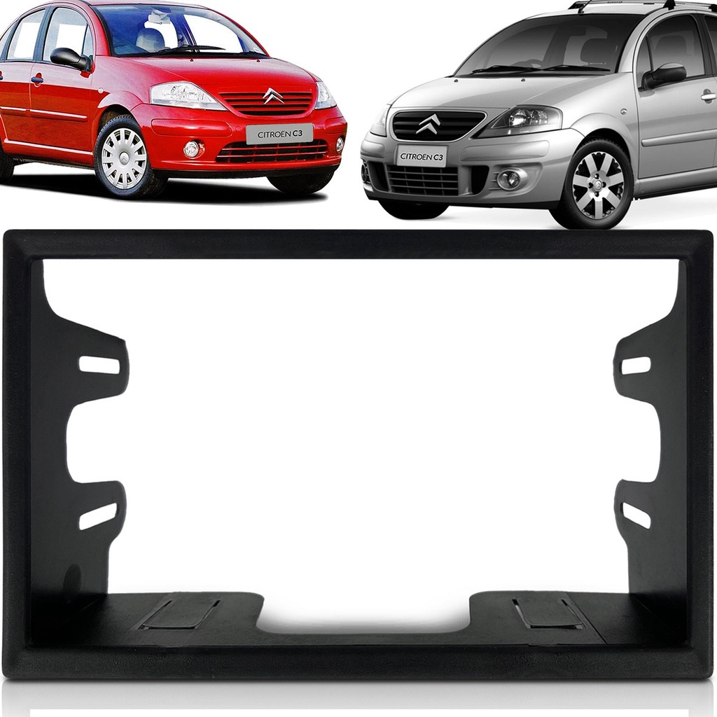 Moldura 2 Din Multimidia Dvd Mp5 Chines Citroen C3 2003 2004 2005 2006 2007 2008 2009 2010 2011 2012