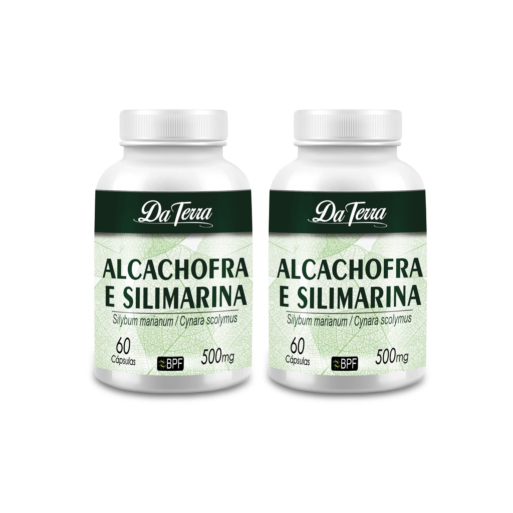 Suplemento Cardo Mariano e Alcachofra Em 120 Cápsulas / 500 Mg 2 Frascos