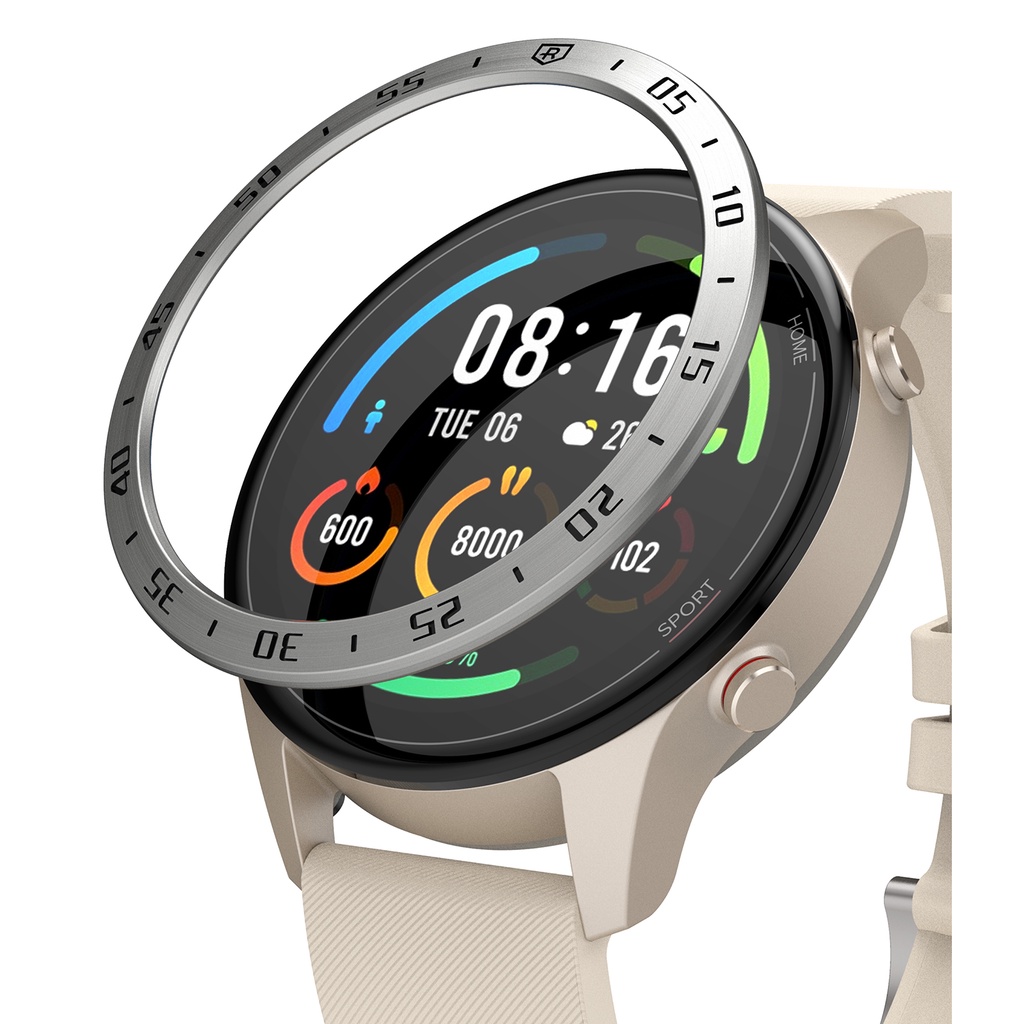 Ringke Bezel Styling Para Xiaomi Mi Watch 46mm Acessório De Estrutura De Aço Ino