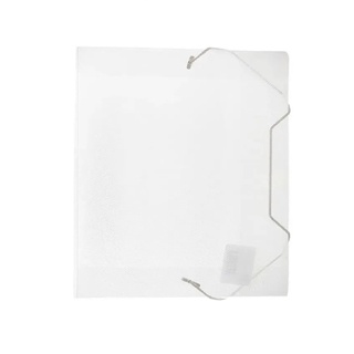 Kit Com 10 Pastas Com Elástico Ofício Transparente Acp Fina
